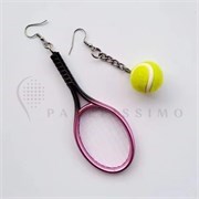 Сережки "Мяч и ракетка" pdl093